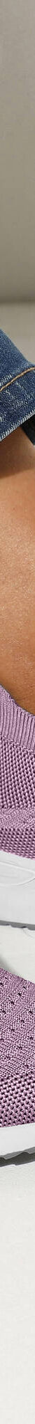 Baskets textile mesh légères, à enfiler (mauve grisé) Baskets textile mesh légères, à enfiler (mauve grisé)